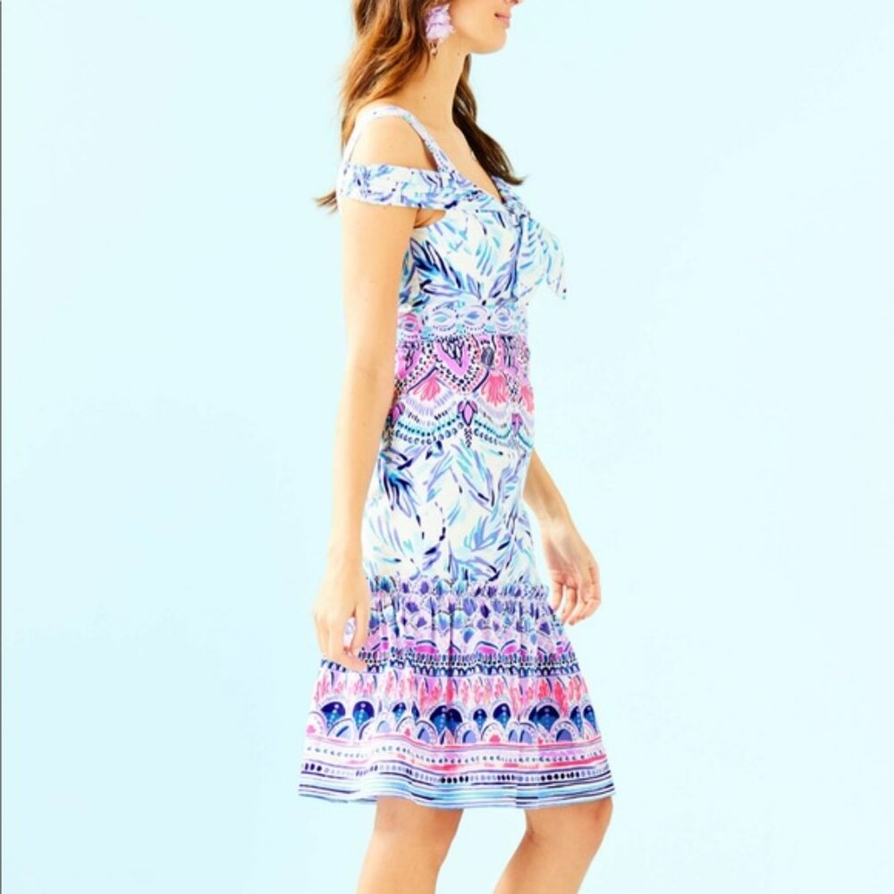 Lilly Pulitzer Iva Midi Dress. SZ 4 - Picture 4 of 4